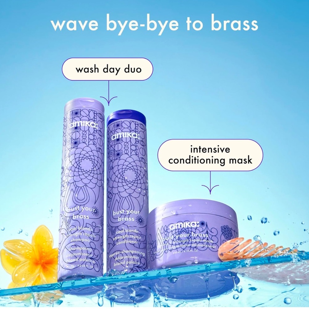 amika bust your brass toning + strength repair mask 60ml BRAND NEW/SEALED - Picture 6 of 10